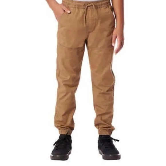 Unionbay Youth Jogger School Uniform khaki Pants size 10/12 Drawstring waist - Picture 3 of 11